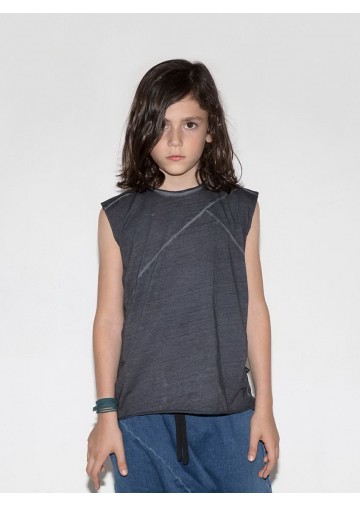 Diagonal Sleeveless Shirt