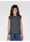 Diagonal Sleeveless Shirt