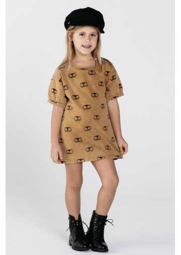 Owls Terry Shirt Dress