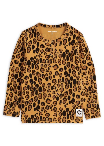 Basic Leopard Grandpa Tee Lyocell