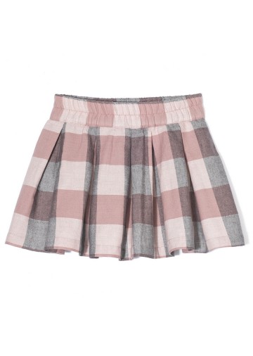 A-Line Plaid Long Skirt