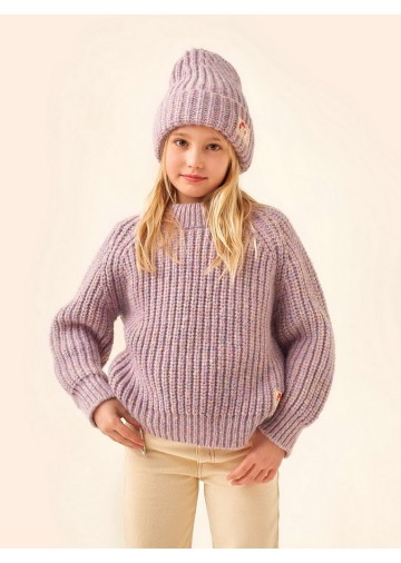 Multicolor Mockneck Sweater