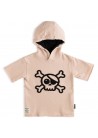 Fuzzy Skull SS Hooded Sweatshirt