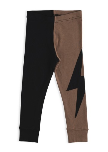 Divided Bolt Patch Leggings