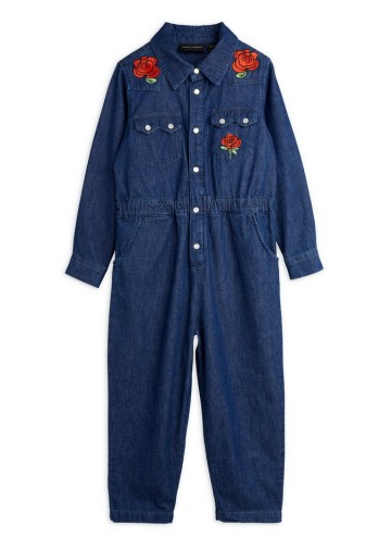 Ankle Grazer Relaxed Fit denim Jumpsuit