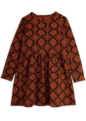 Snakeskin LS Dress