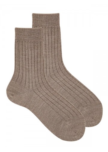 Extrafine Merino Wool Rib Short Socks