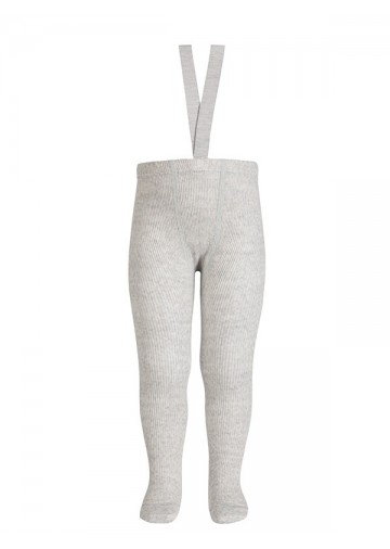 Merino Wool-Blend Tights With Suspenders