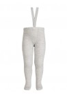 Merino Wool-Blend Tights With Suspenders