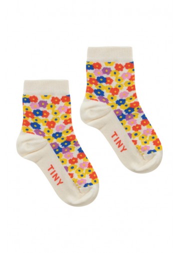 Flowers Quarter Socks