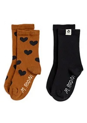 Basic Hearts Socks 2 Pack