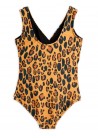 Leopard AOP Overlap Swimsuit