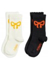 Bow Scallop Socks 2 Pack