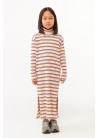 Stripes Mockneck Dress