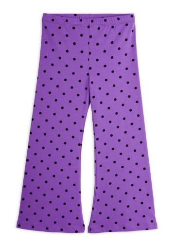 Polka Dot Flared Trousers