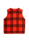 Check AOP Fleece Vest