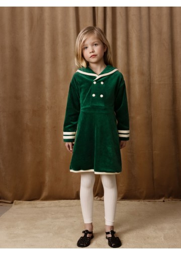 Sailor Velour LS Dress