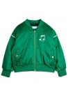 Note Chenille Satin Baseball Jacket