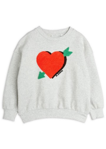 Arrowed Heart Chenille Sweatshirt