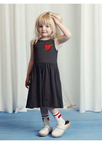 Arrowed Heart Emb Tank Dress