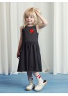 Arrowed Heart Emb Tank Dress