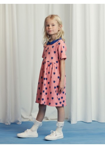 Outlined Hearts AOP SS Dress