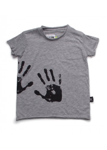 Hand Print Raw T-shirt