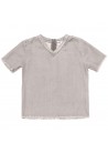 V-neck Denim T-shirt