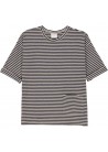 Striped 3/4 Sleeve Tee