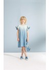 Ruffle Denim Dress